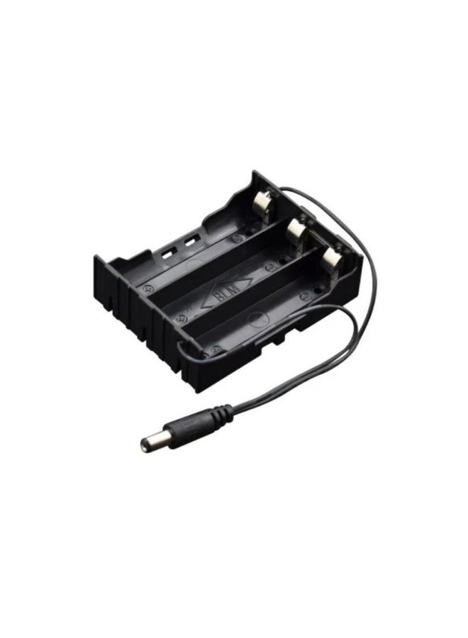 18650 Battery Holder, 3-Way with DC 2.1mm Power Jack
